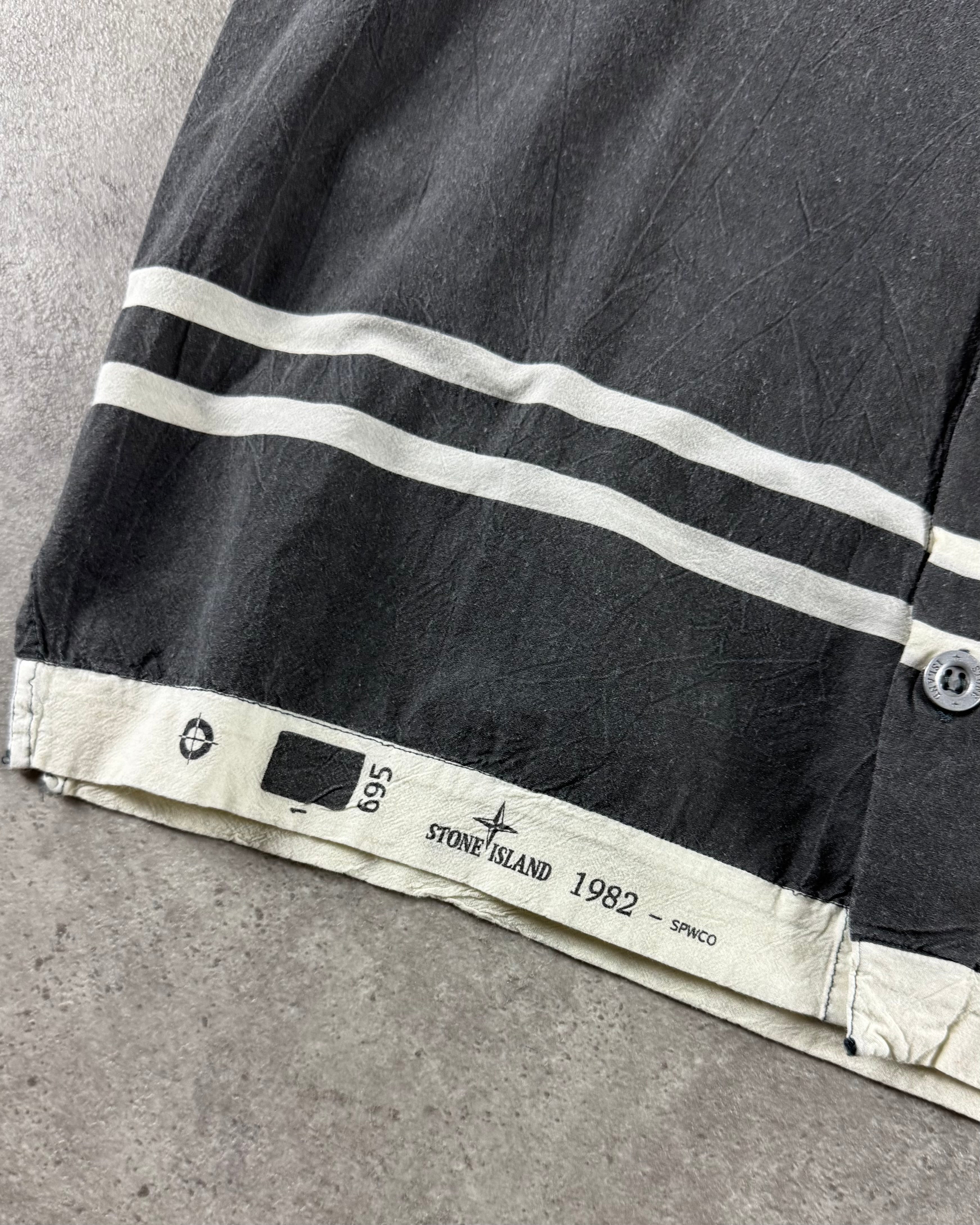 Stone Island 2000’s Button Up Anchor Logo Shirt [S]