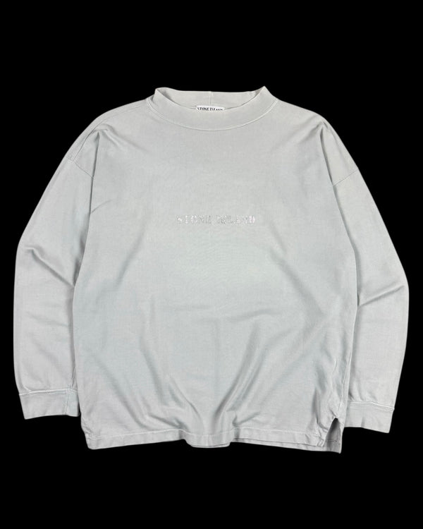 Stone Island 1990’s Reflective Logo Sweatshirt [XL]