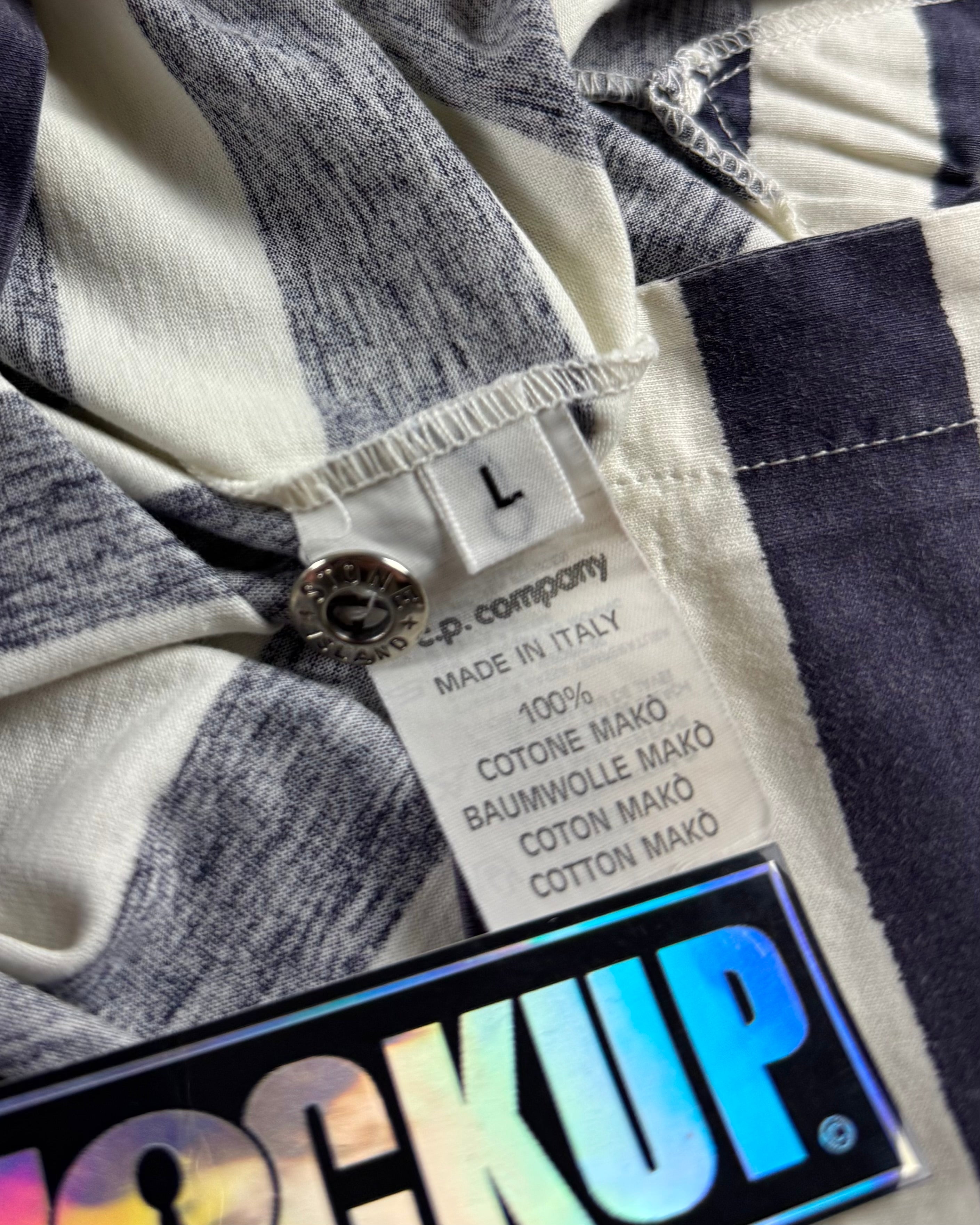 Stone Island 1980’s Reflective Marina Logo Striped [L]
