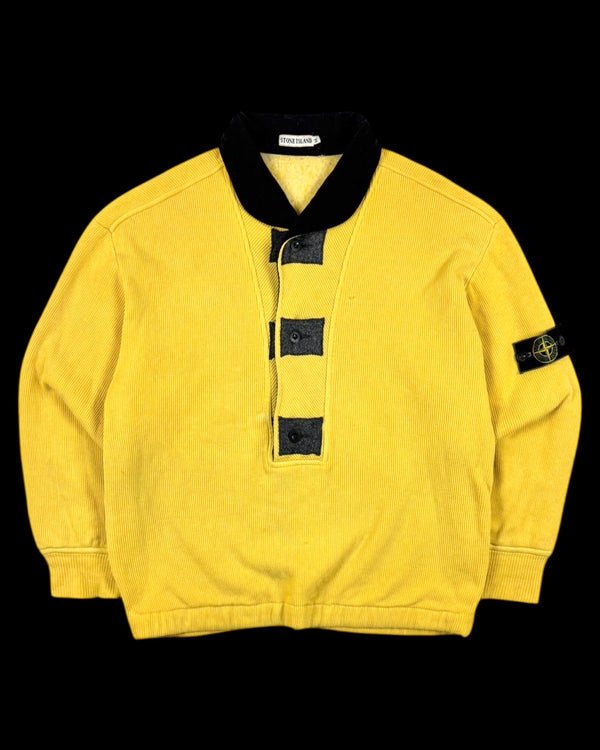 Stone Island 1985 Pullover Ribbed Fleece Sweatshirt [M]