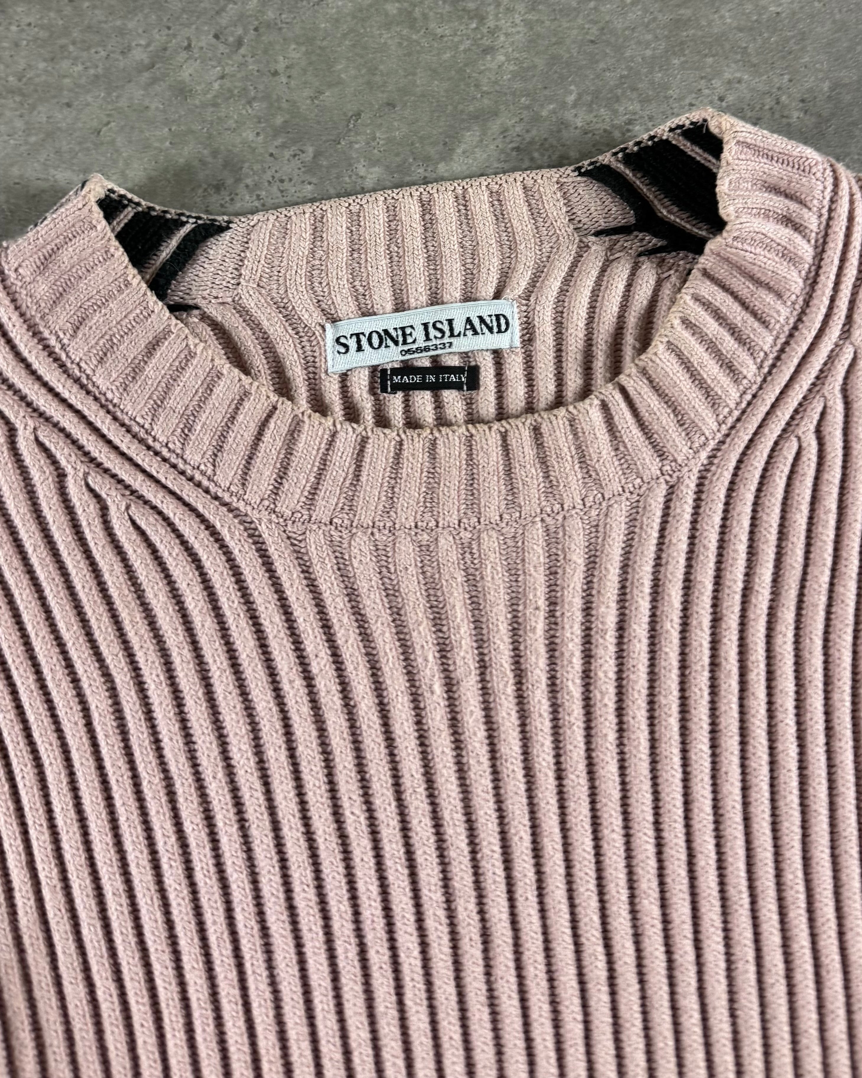 Stone Island 2000s Ribbed Knitted Sweater [S]