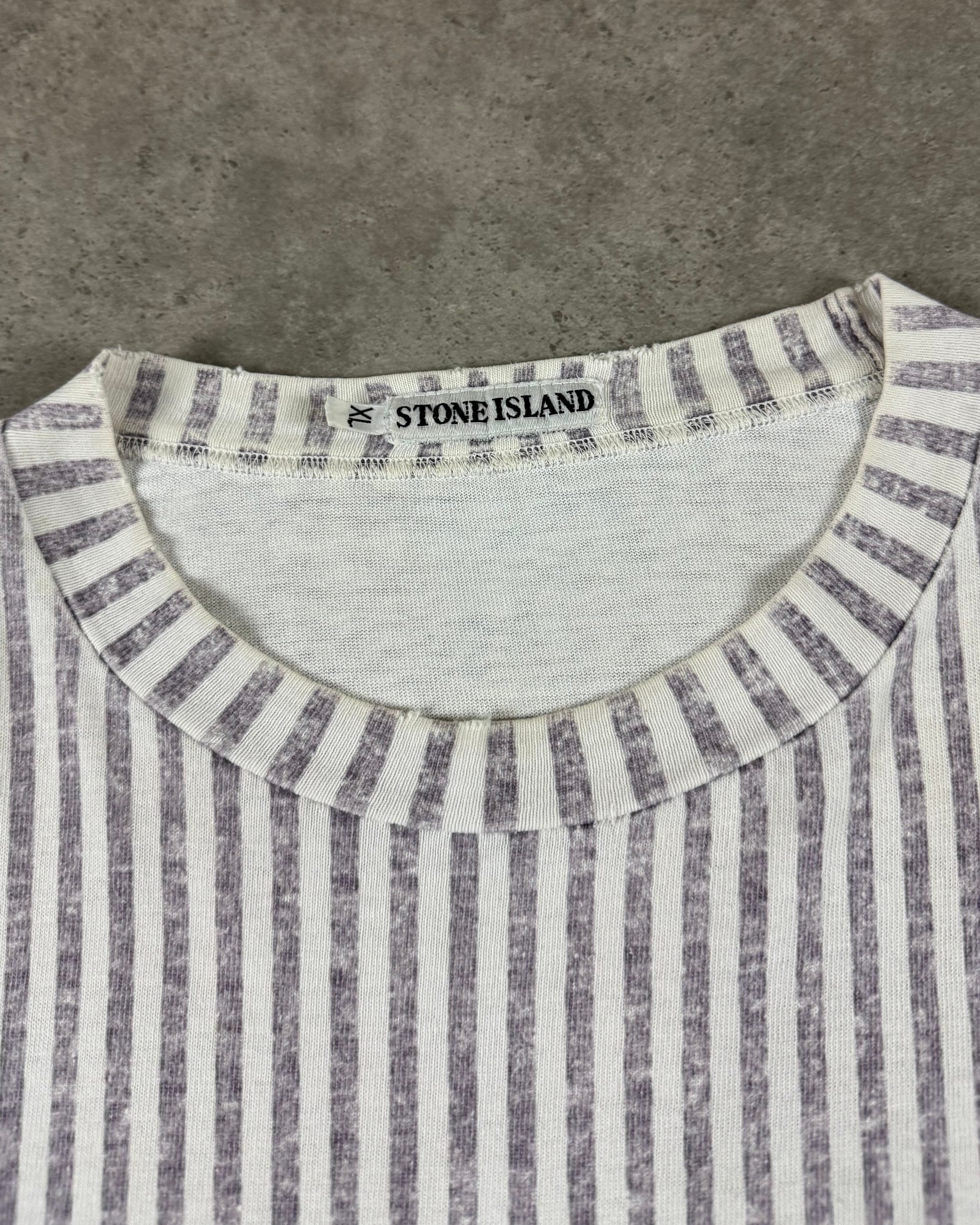 Stone Island 1985 Vertical Striped Marina T-Shirt [L]