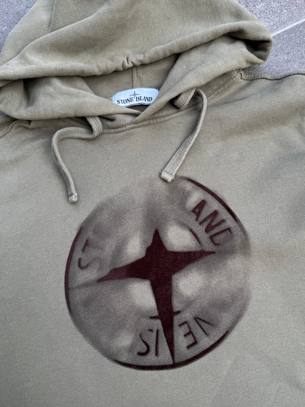 Stone Island AW 2022 Fade Compass Logo Hooded Sweatshirt [M]