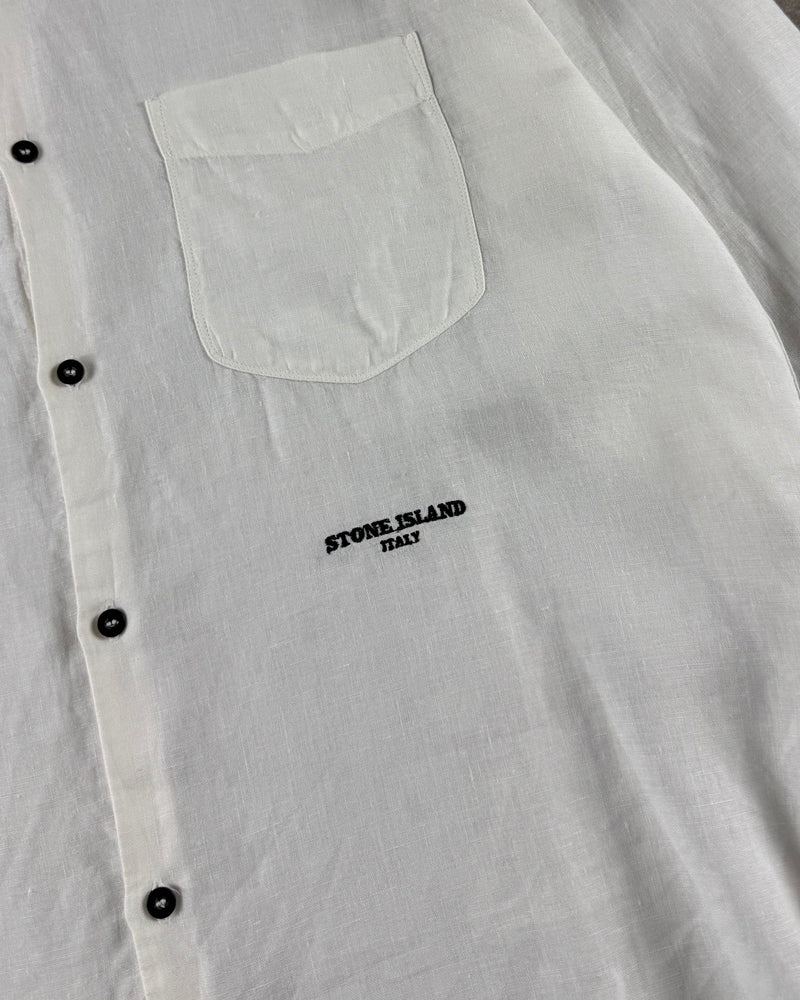 Stone Island 2000’s Button Up Italy Logo Shirt [XXL]