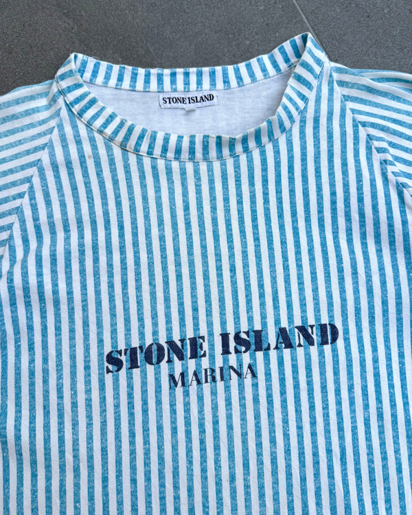 Stone Island 1980’s Vertical Striped Marina T-Shirt [M]