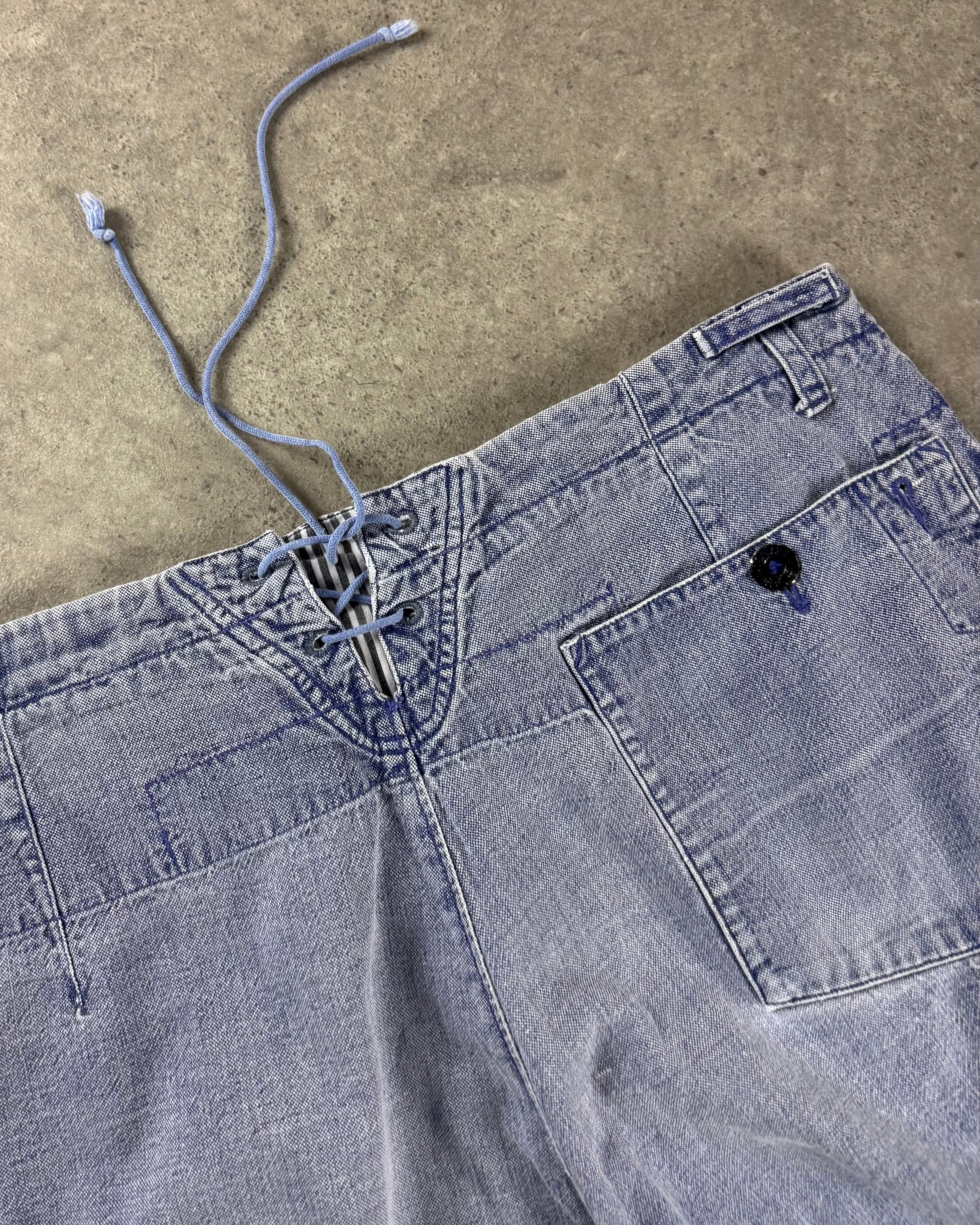 Stone Island 1980’s Pigment Dyed Denim Shorts [32]