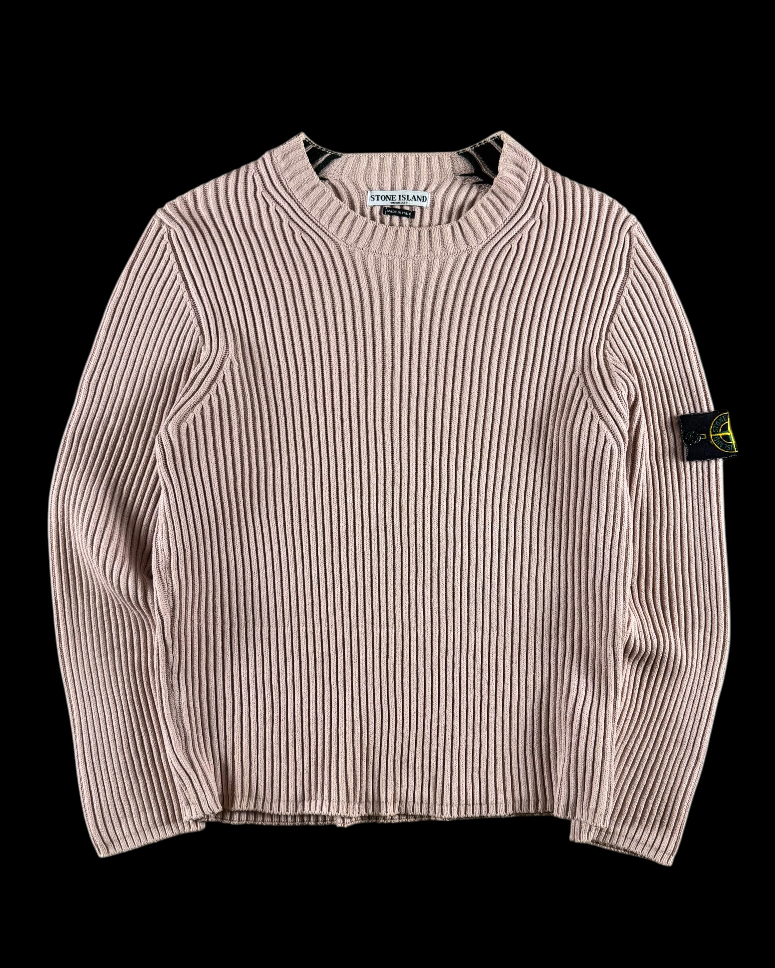 Stone Island 2000s Ribbed Knitted Sweater [S]