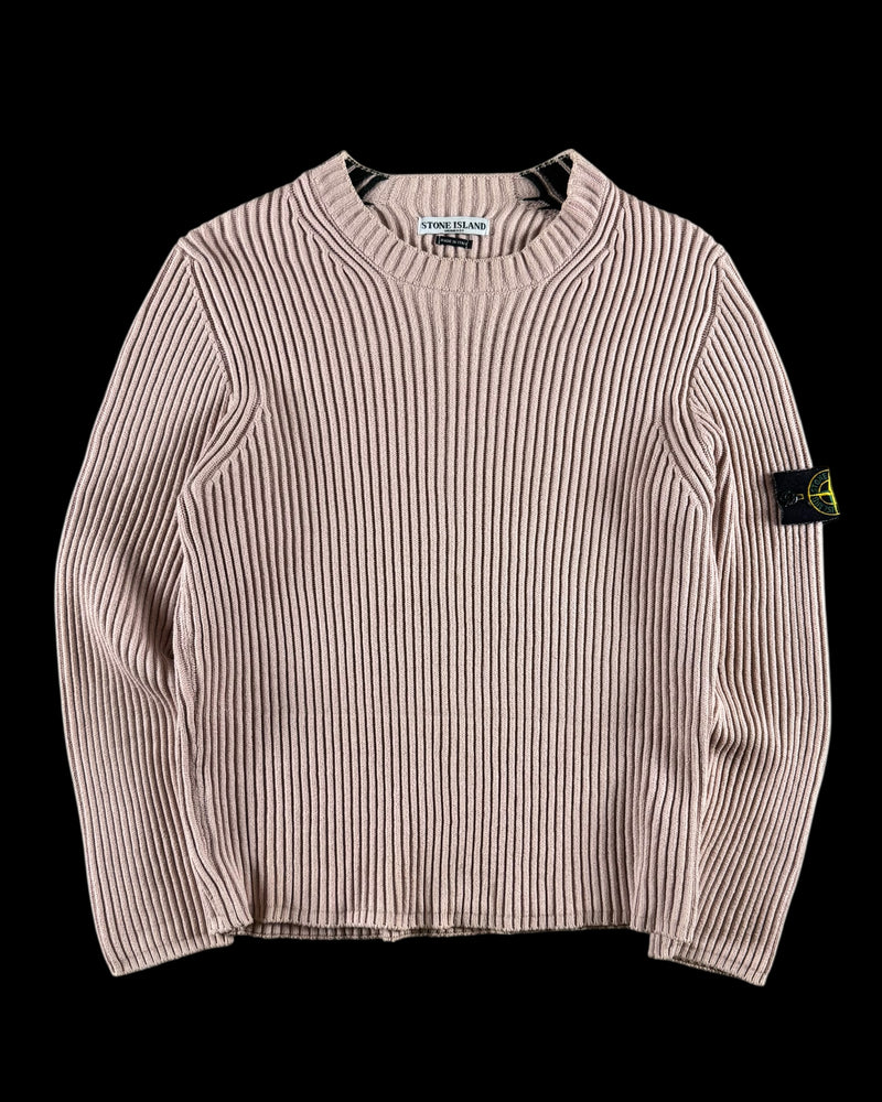 Stone Island 2000s Ribbed Knitted Sweater [S]