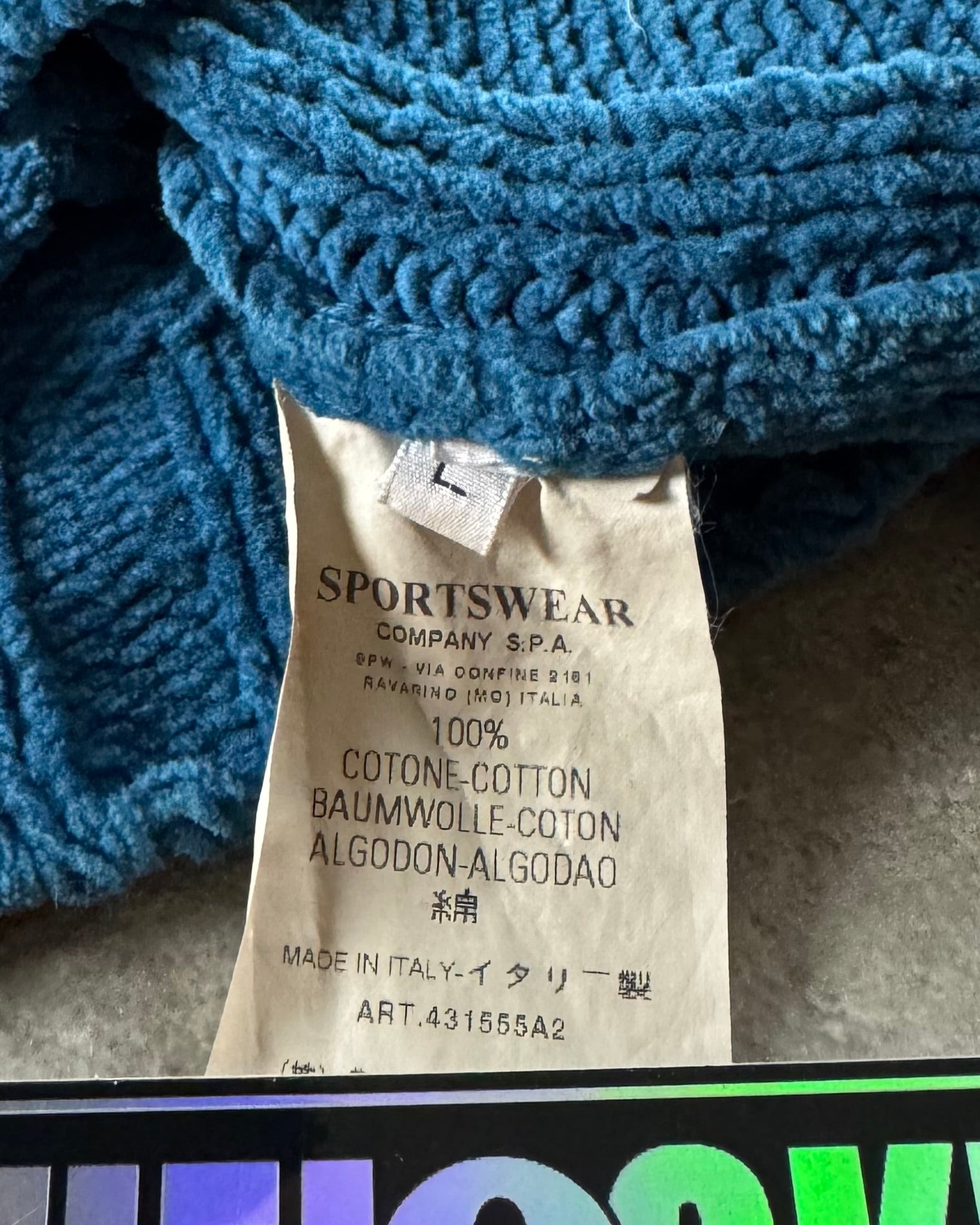 Stone Island 2000’s 1/4 Zip Knitted Sweater [M]