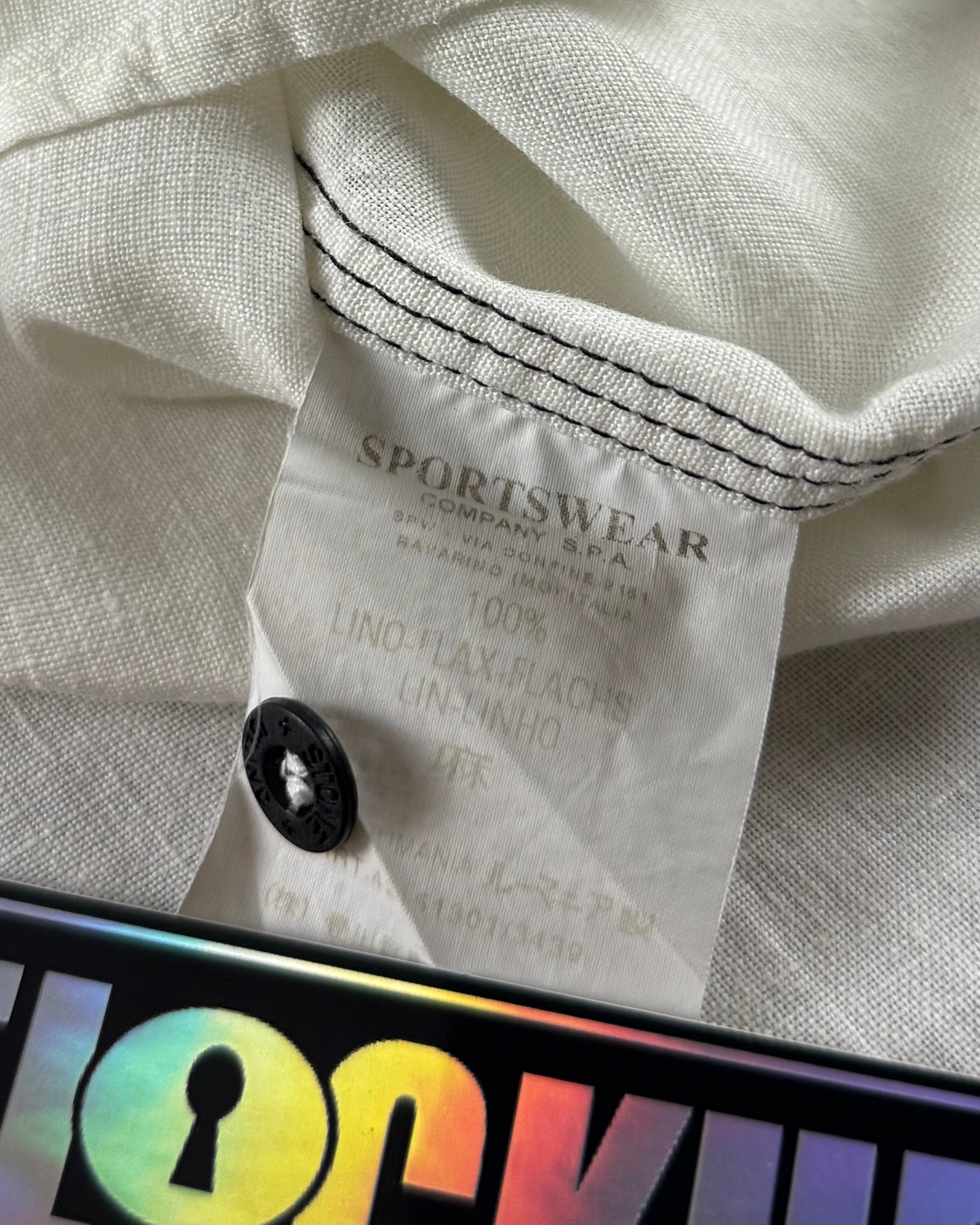 Stone Island 2000’s Button Up Italy Logo Shirt [XXL]