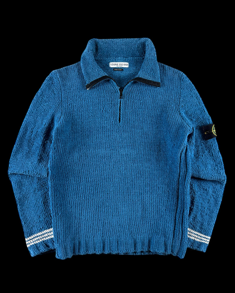 Stone Island 2000’s 1/4 Zip Knitted Sweater [M]