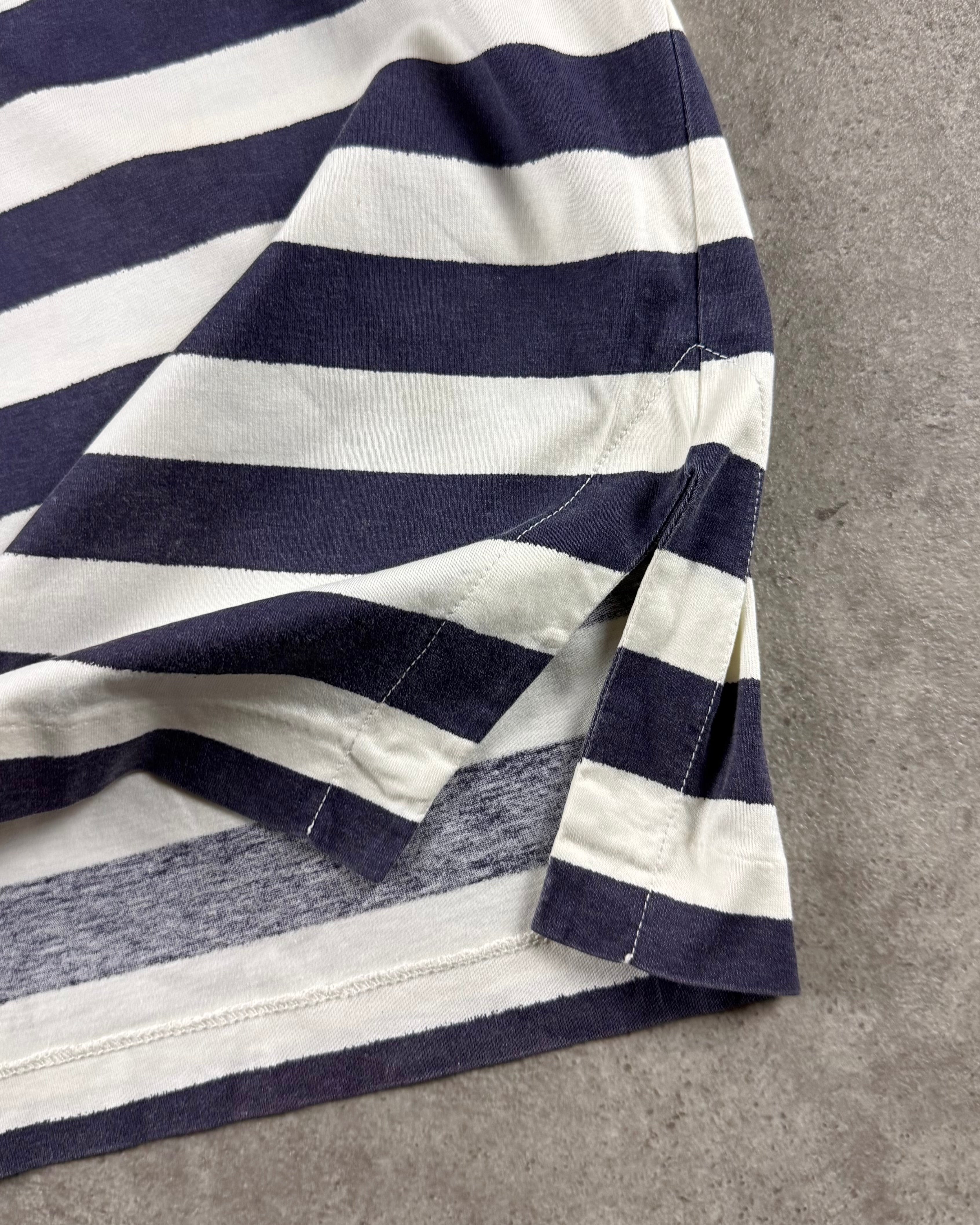 Stone Island 1980’s Reflective Marina Logo Striped [L]