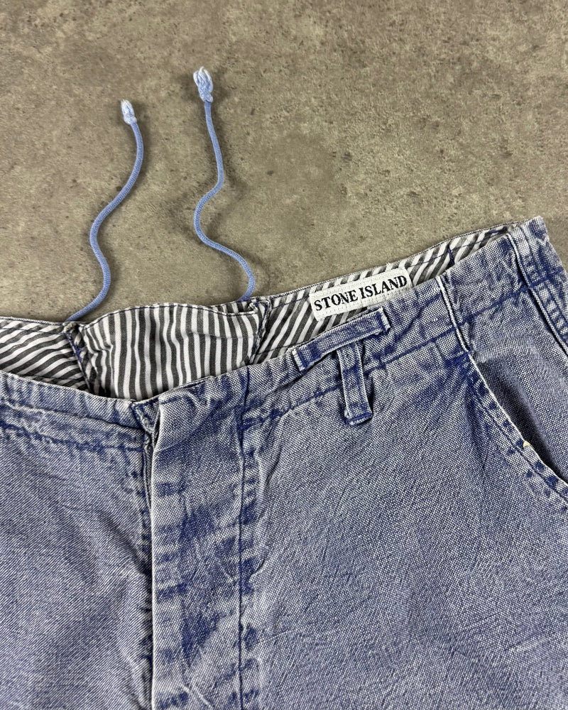 Stone Island 1980’s Pigment Dyed Denim Shorts [32]