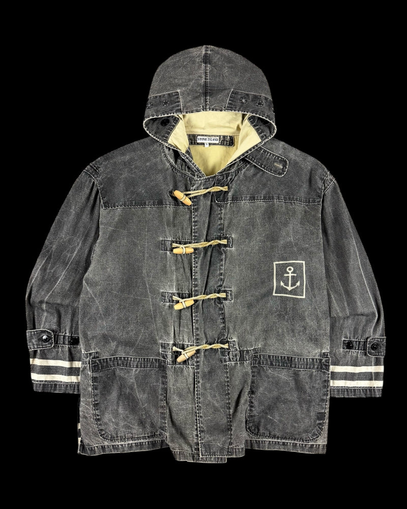 Stone Island 1980’s Sail Cloth Montgomery Jacket [L]